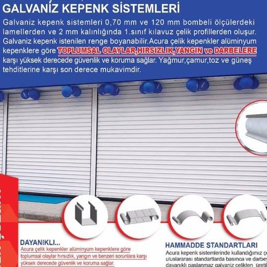 Galvanised Steel Roller Shutters